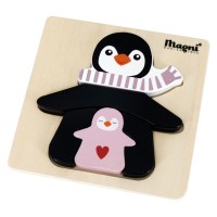Magni Penguin puzzle, pink Magni Penguin puzzle, pink