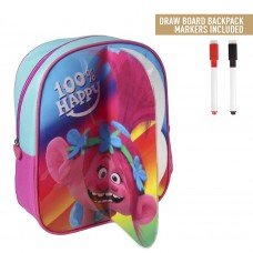 Cerda Little backpack with markers for coloring Trolls