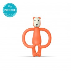 Matchstick Monkey Чесалка с апликатор Animal Teether Bear оранжева