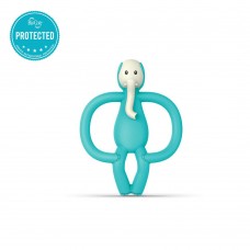 Matchstick Monkey Чесалка с апликатор Animal Teether Elephant синя