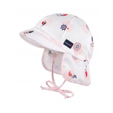 Maximo Baby summer hat, pink boats