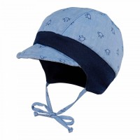 Maximo Baby summer hat, blue crab