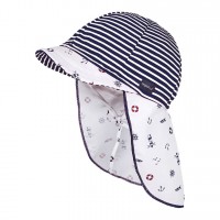 Maximo Baby summer hat, blue stripes