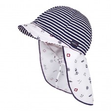 Maximo Baby summer hat, blue stripes