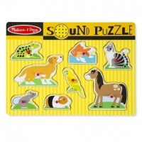 Melissa & Doug Музикален пъзел Домашни любимци