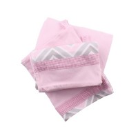 Minene Innovative Bed Sheet Set zig zag pink