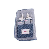 Minene Комплект облегалка с протектори и сенник- памук син Minene Комплект облегалка с протектори и сенник- памук син