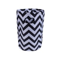Minene Кош за пране зиг-заг черно и бяло