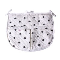 Minene Baby Cot Bed Nursery Storage Organizer Black stars Minene Baby Cot Bed Nursery Storage Organizer Black stars