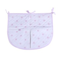 Minene Baby Cot Bed Nursery Storage Organizer Pink stars Minene Baby Cot Bed Nursery Storage Organizer Pink stars