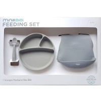 Minikoioi Baby Feeding Set, grey