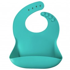 Minikoioi Силиконов лигавник с джоб Basics Bib, aqua green