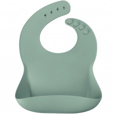 Minikoioi Силиконов лигавник с джоб Basics Bib, river green