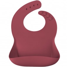 Minikoioi Силиконов лигавник с джоб Basics Bib, velvet rose