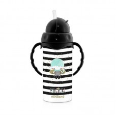 Miniland Magical Inox thermal bottle with straw 240 ml 