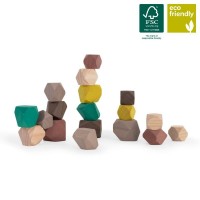 Miniland Towering wood stones 18 pcs Miniland Towering wood stones 18 pcs