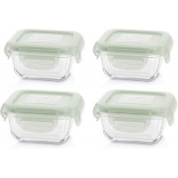 Miniland Set of Square Glass Containers
