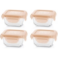 Miniland Set of Square Glass Containers, rabbit
