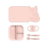 Miniland Комплект за хранене с подложка, candy