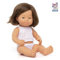 Miniland Baby Doll Girl 38 cm with Down Syndrome