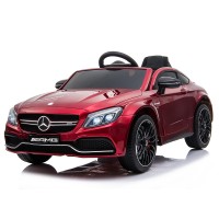 Moni Акумулаторна кола Mercedes C63s, Червен металик