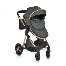 Moni Комбинирана бебешка количка Alma, зелена