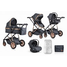 Moni Baby Stroller 2 in 1 Midas, black