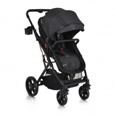 Moni Комбинирана бебешка количка Rafaello, черна
