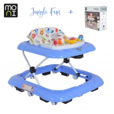 Moni Baby Walker Jungle Fun, blue