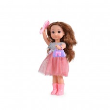 Moni Кукла 36 см с рокля с розов тюл 
