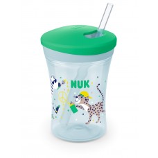 Nuk Чаша със сламка Evolution Action Cup, Neutral Nuk Чаша със сламка Evolution Action Cup, Neutral