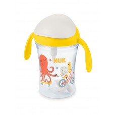 Nuk Чаша със сламка Motion Cup 8+ Жълта