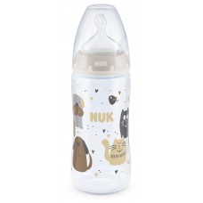 NUK First Choice РР Termo control 300 ml silicone teat Cat and Dog