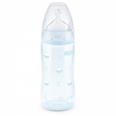 NUK First Choice РР Temperature control 300 ml silicone teat, blue
