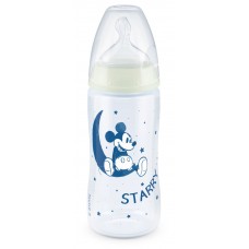 NUK First Choice РР Temperature control 300 ml silicone teat 6-18 m, Mickey Night