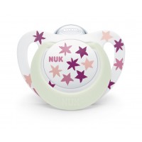 NUK Star Night Luminous Silicone Soother 18-36 m 
