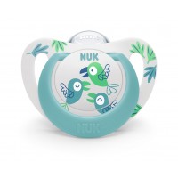 Nuk Silicone Pacifiers Star 18-36 m, birds