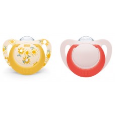 NUK Star Soother 6-18 m, flowers