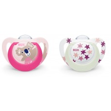 NUK Soother 6-18 m Star Night and Day,girl