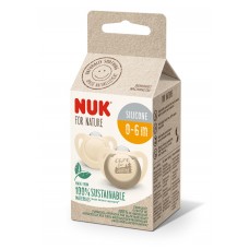 NUK for Nature Silicone Soothers 2 pcs, cream
