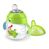 Philips Avent Non-spillable cup with soft silicone nozzle 260ml. Frog