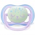 Philips Avent Залъгалки Ultra Air Night с кутия за стерилизация 0-6m, за момиче
