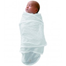 Red Castle Пелена за новородено Miracle Blanket 100% памук, Бяла с листенца