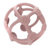 Reer Bite and Play Teething and grip ball, pink