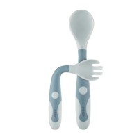 Reer Bendable baby cutlery, blue
