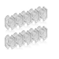 Reer Socket protector glueable, transparnt, 10 pcs