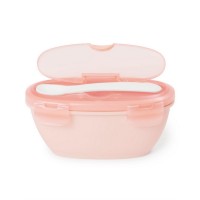 Skip * Hop Travel Bowl and Spoon, pink