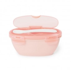 Skip * Hop Travel Bowl and Spoon, pink