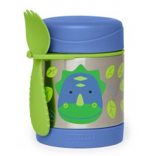 Skip * Hop Zoo Insulated Little Kid Food Jar, Dinosaur