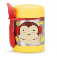 Skip * Hop Zoo Insulated Little Kid Food Jar, Monkey